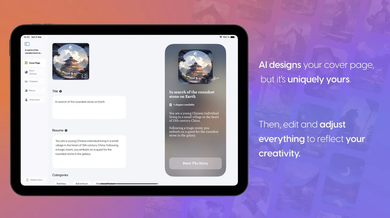 Storia AI brand asset featured on storia-ai.app