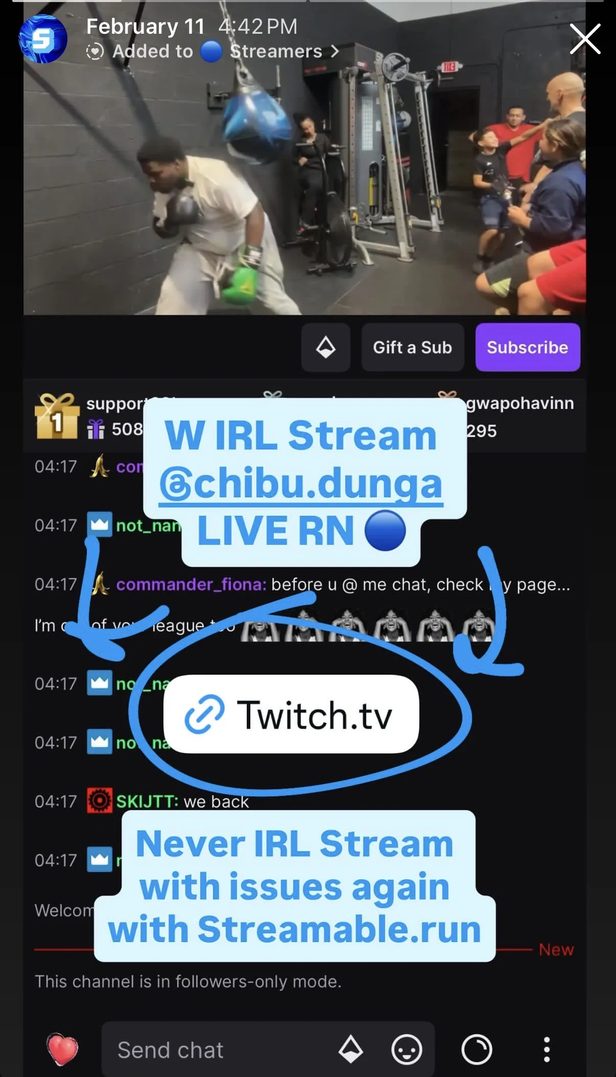 Streamable brand asset featured on streamable.run