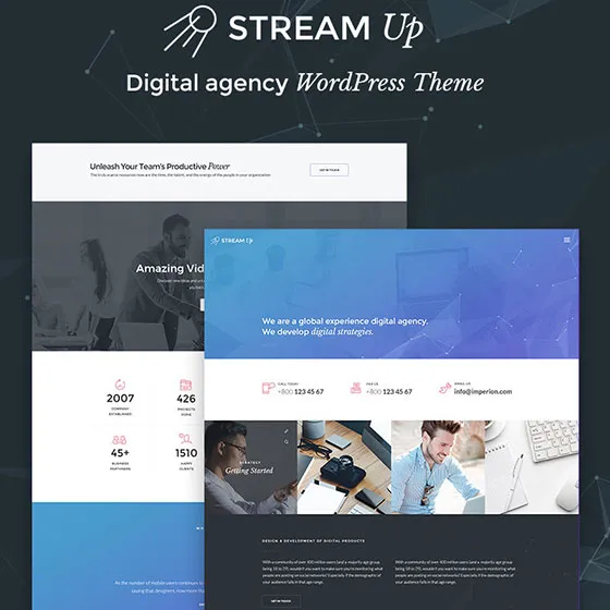 Streamup brand asset featured on templatesnext.org