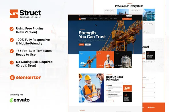 Struct brand asset featured on themeforest.net