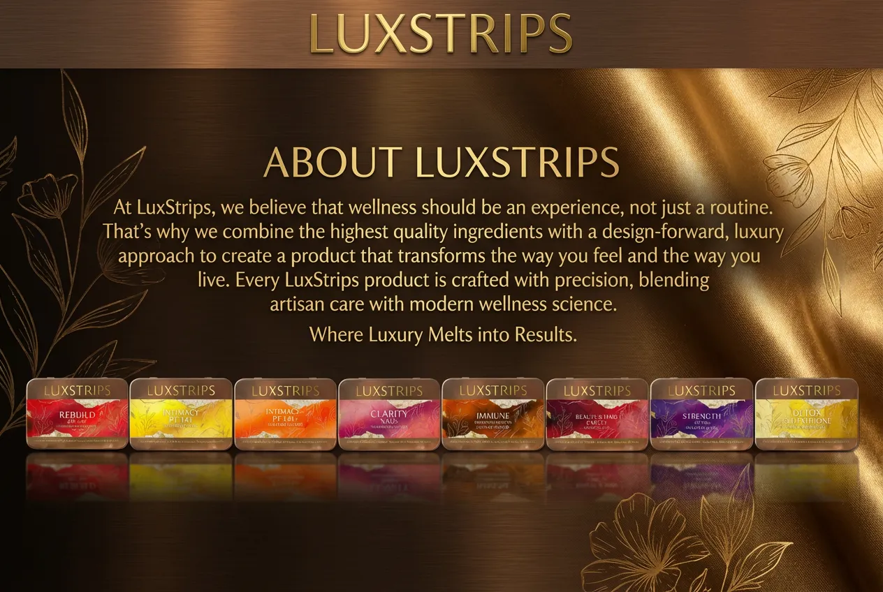 Sublingual brand asset featured on luxstrips.com