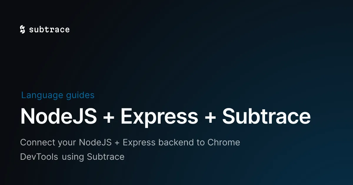 Subtrace brand asset featured on subtrace.dev