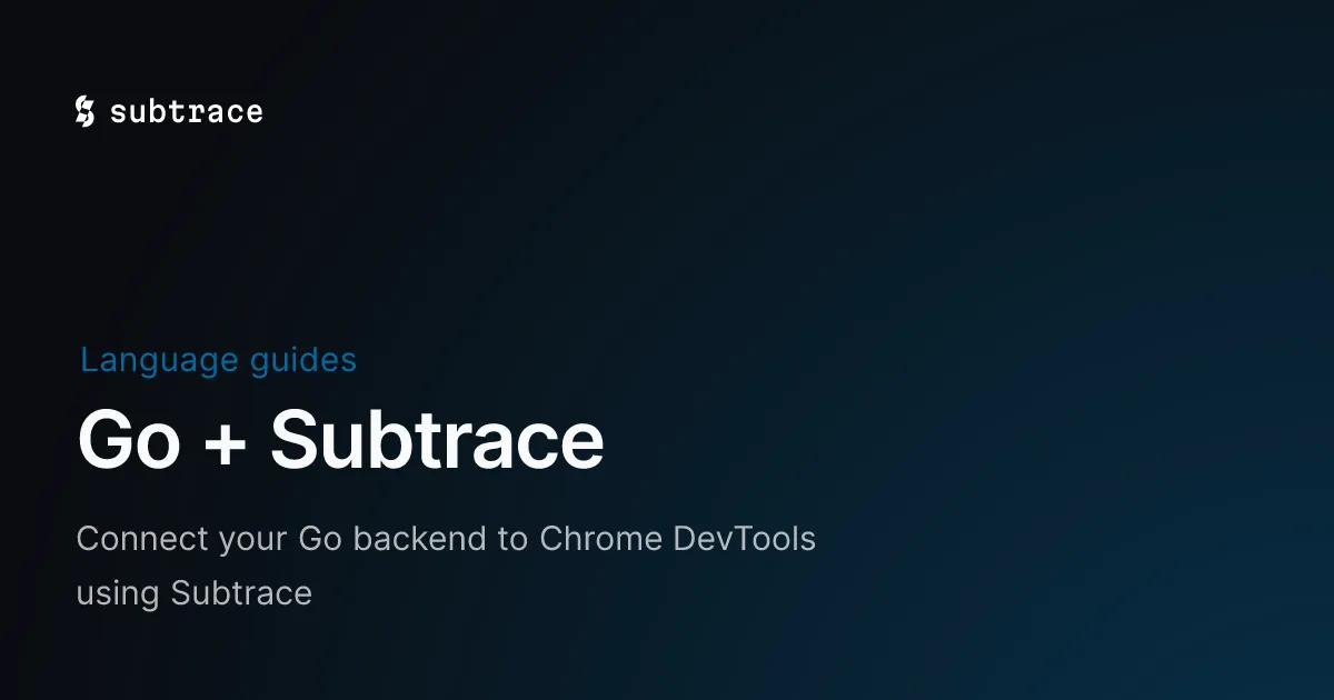 Subtrace brand asset featured on subtrace.dev