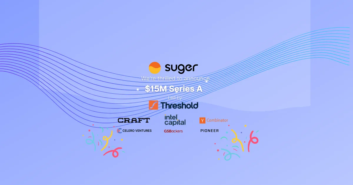 Suger brand asset featured on suger.io