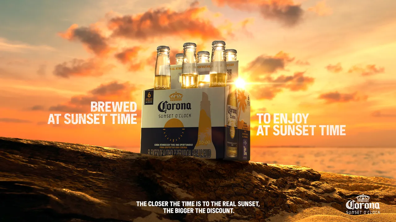 Sunset brand asset featured on adsoftheworld.com