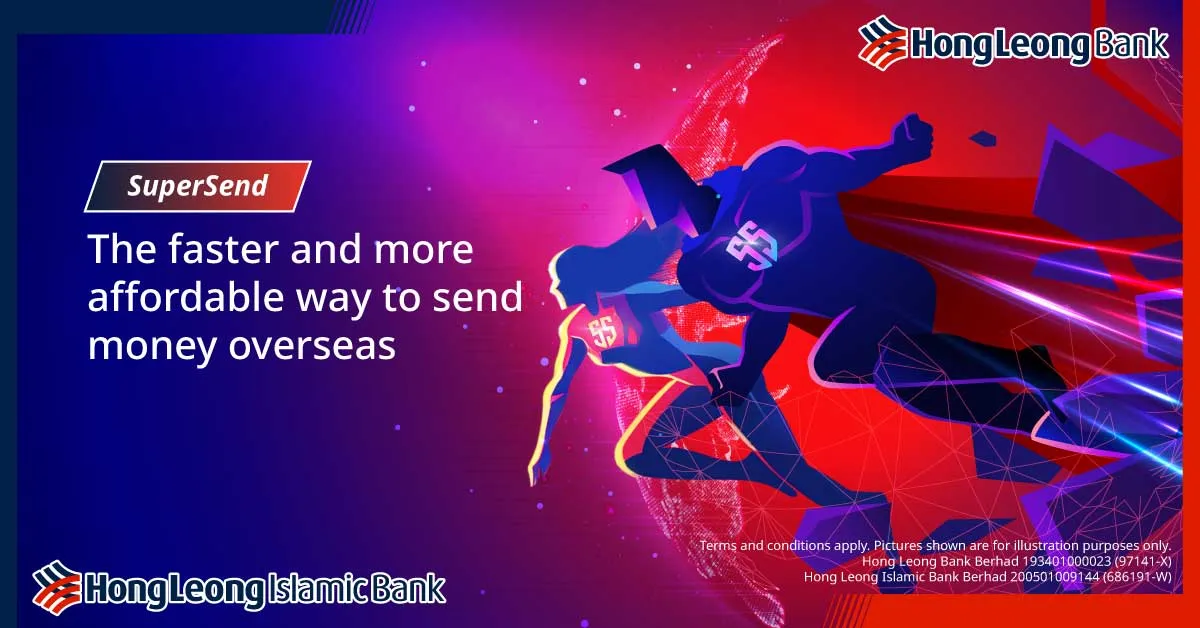 Super Send brand asset featured on hlb.com.my