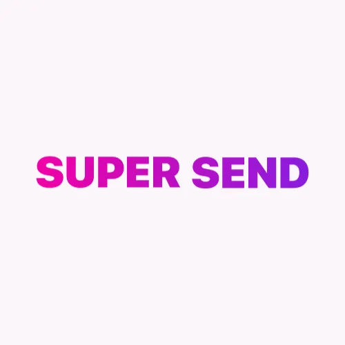Super Send brand asset featured on lachief.io