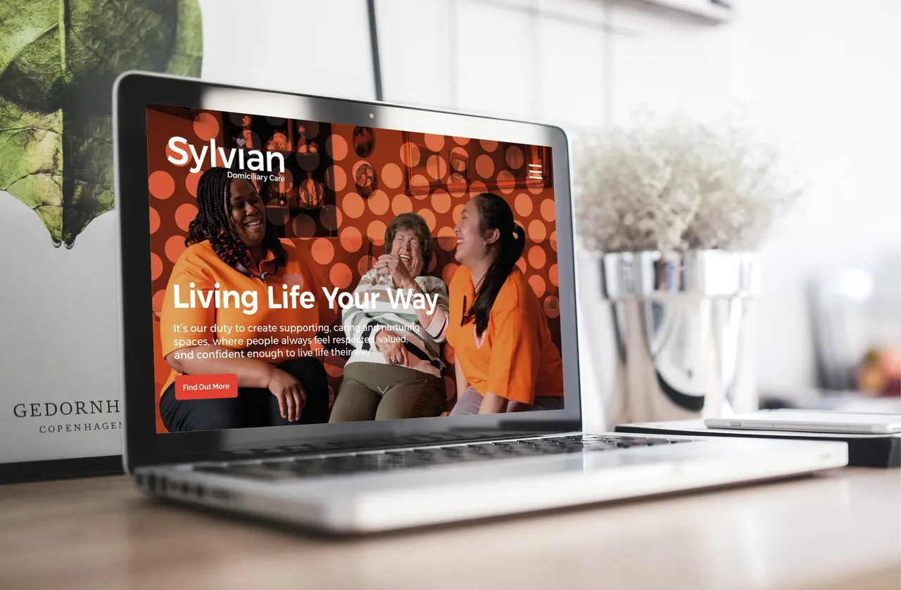 Sylvian brand asset featured on sylviancare.co.uk
