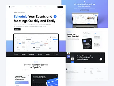 Synch brand asset featured on dribbble.com