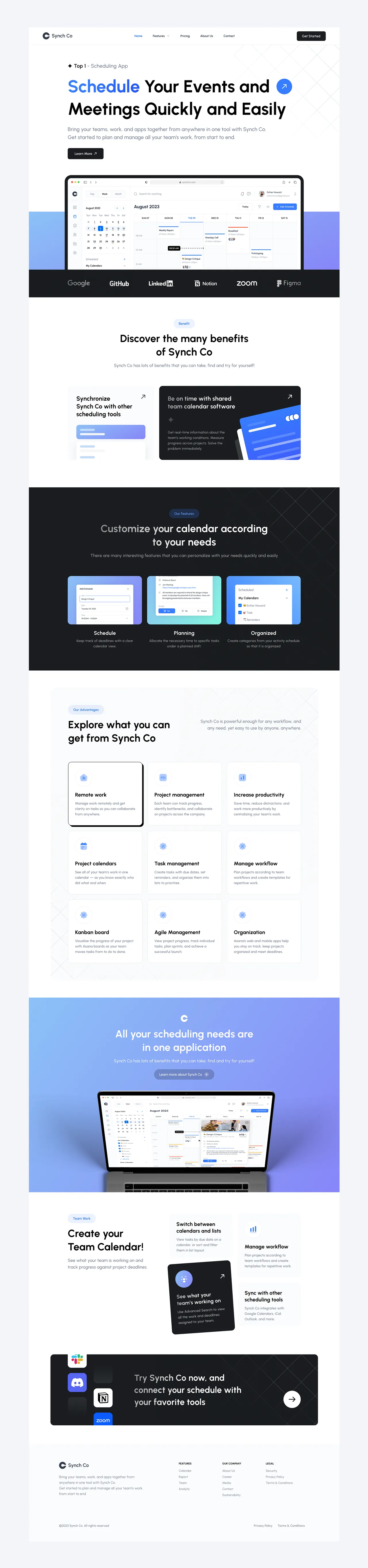 Synch brand asset featured on dribbble.com
