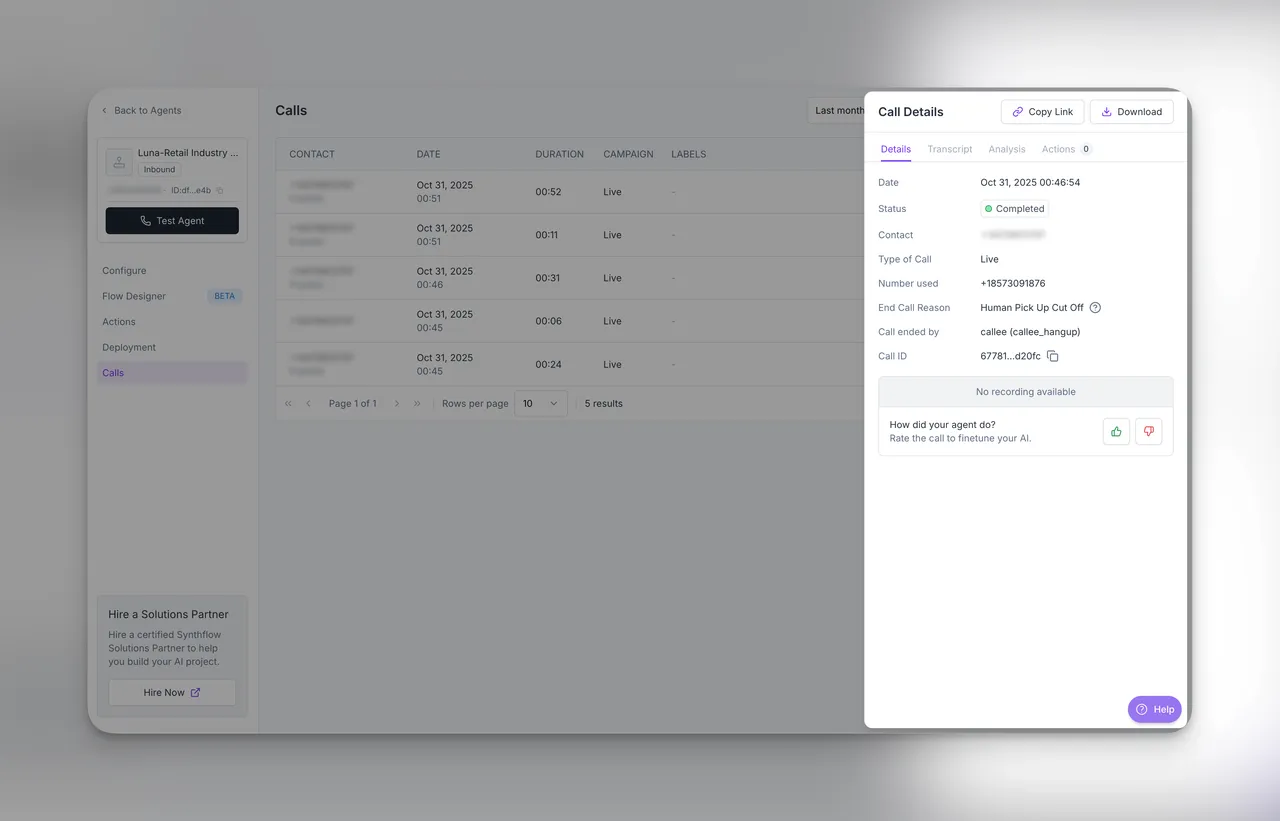 Synthflow brand asset featured on docs.synthflow.ai