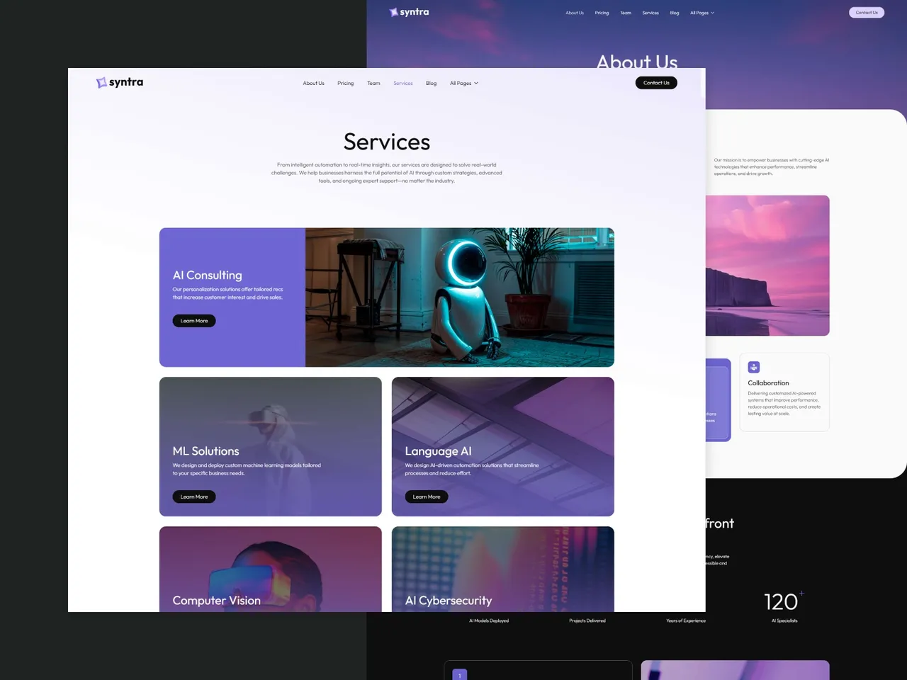 Syntra brand asset featured on framer.com