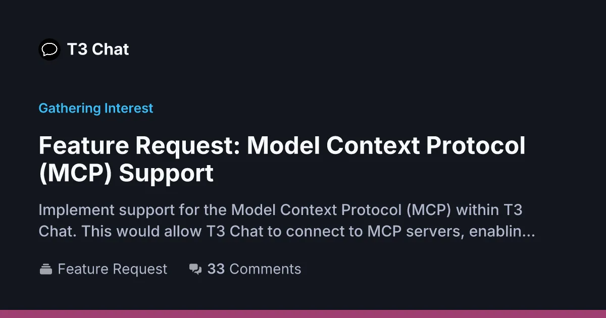 T3 Chat brand asset featured on feedback.t3.chat