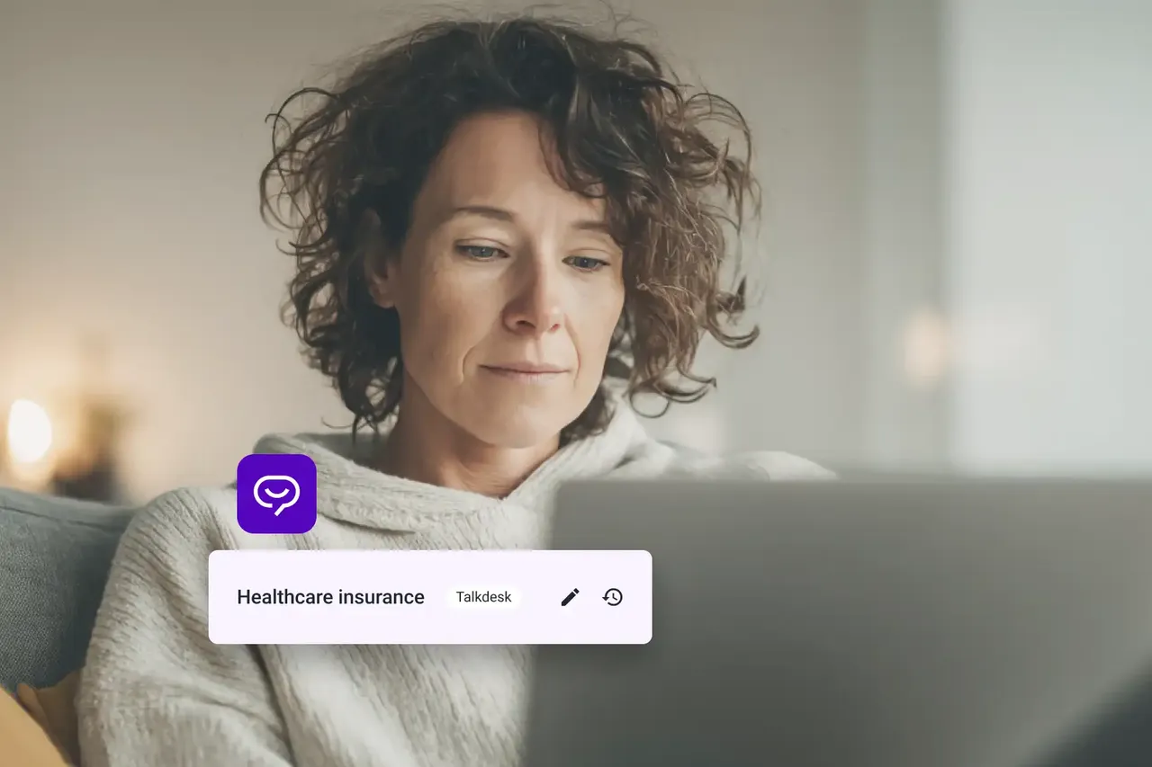 Talkdesk brand asset featured on talkdesk.com