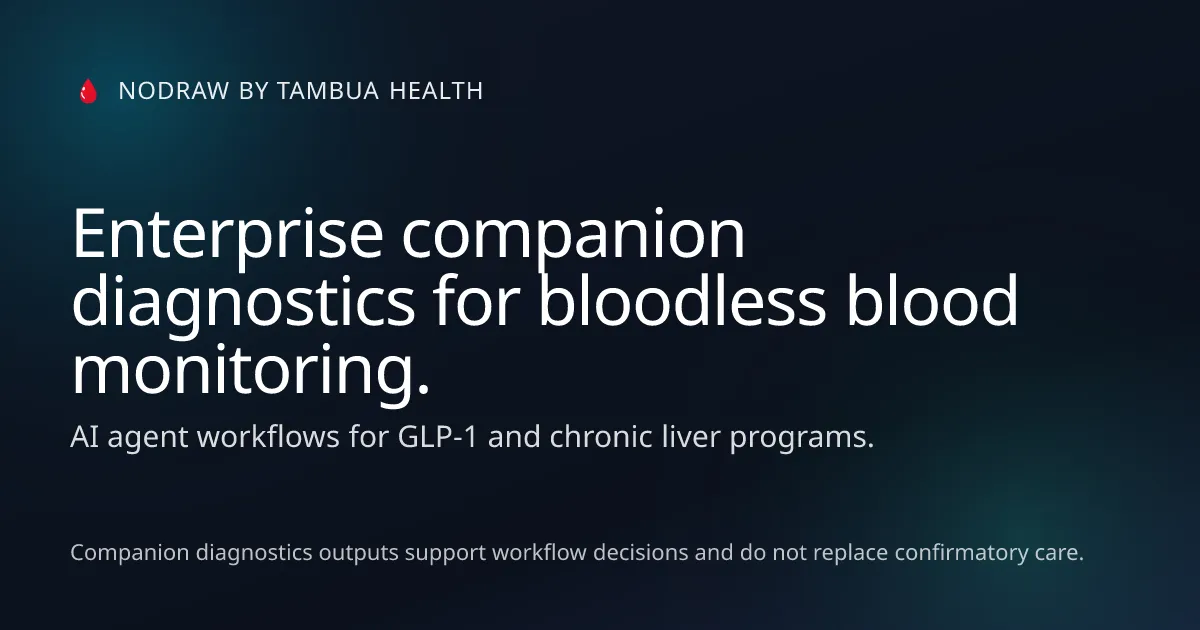 Tambua Health brand asset featured on tambua.health