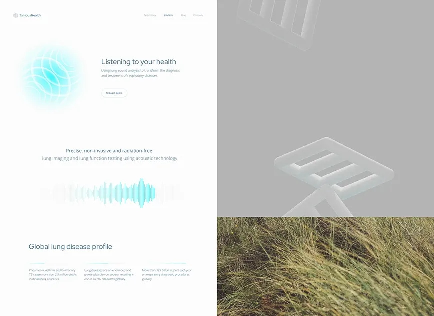 Tambua Health brand asset featured on behance.net