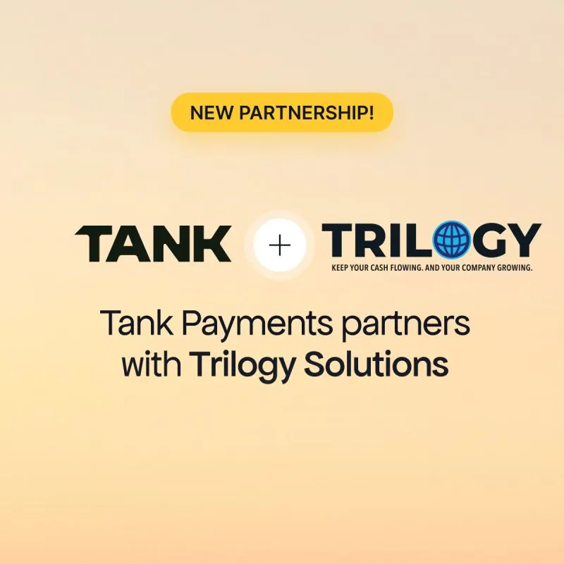 Tank Payments brand asset featured on linkedin.com