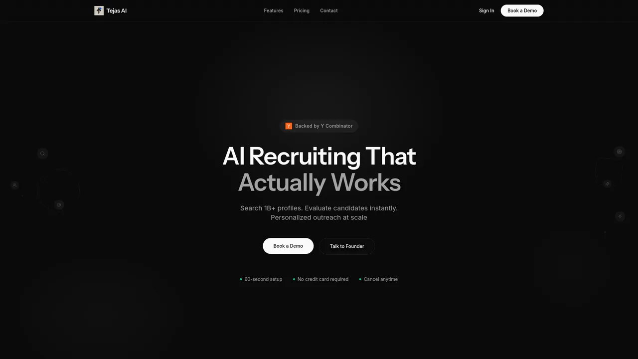 Tejas AI brand asset featured on trytejas.ai