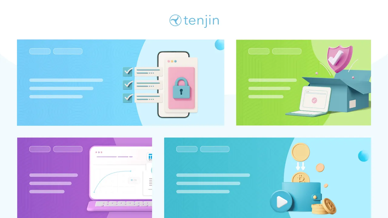 Tenjin brand asset featured on tenjin.com