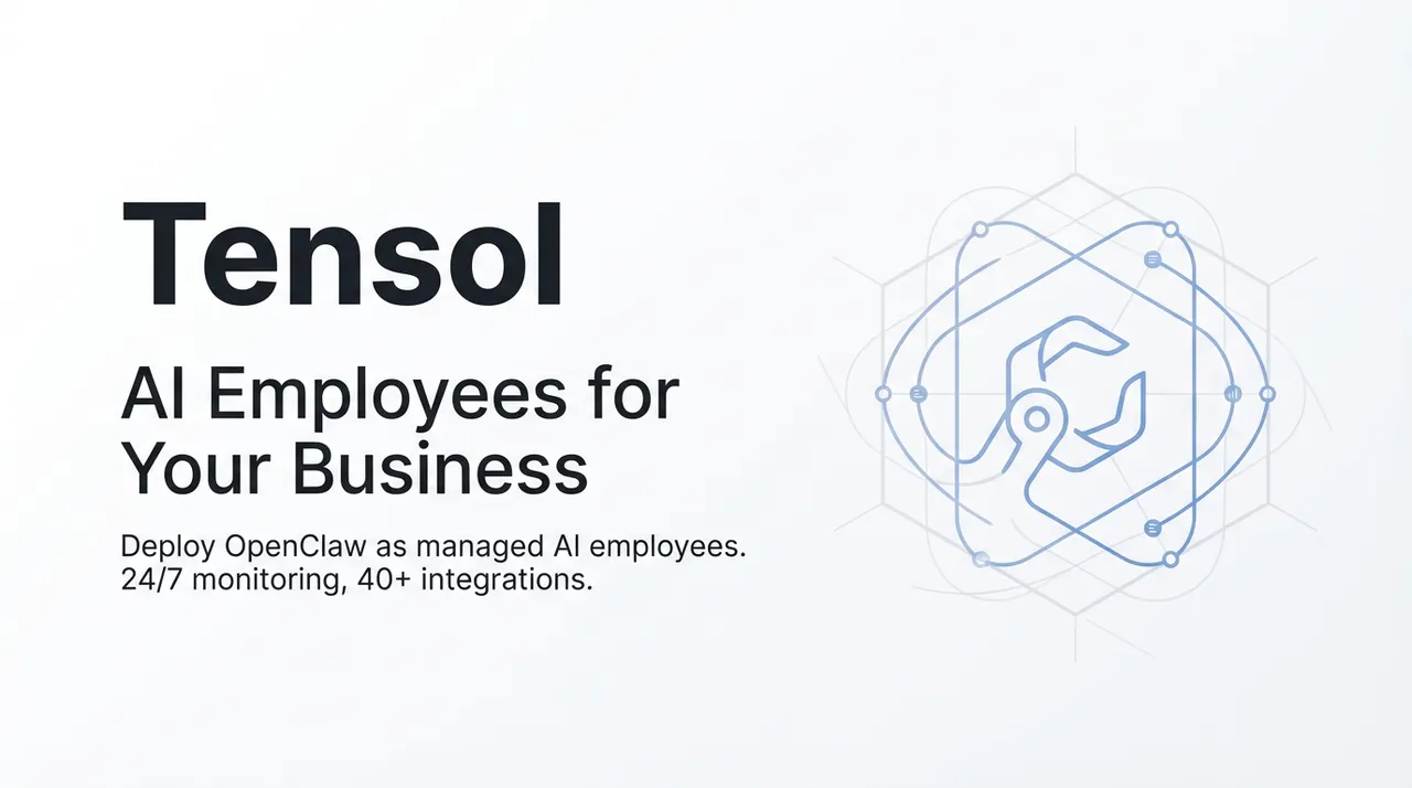 Tensol brand asset featured on tensol.ai