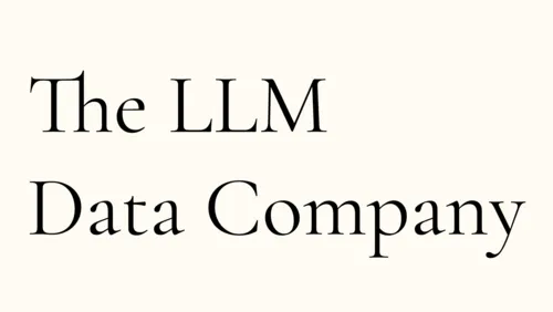 The LLM Data Company brand asset featured on ycombinator.com