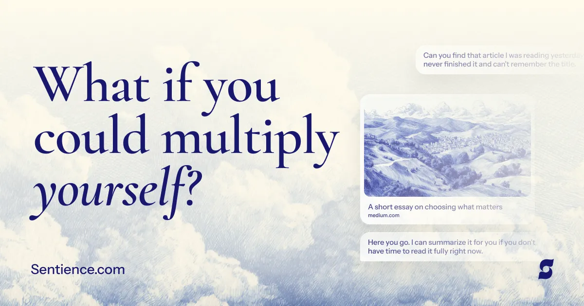The Sentience Company brand asset featured on sentience.com