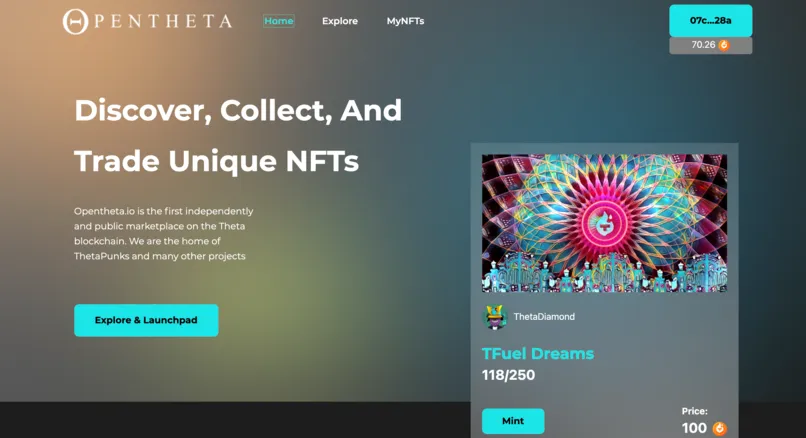 Theta brand asset featured on medium.com