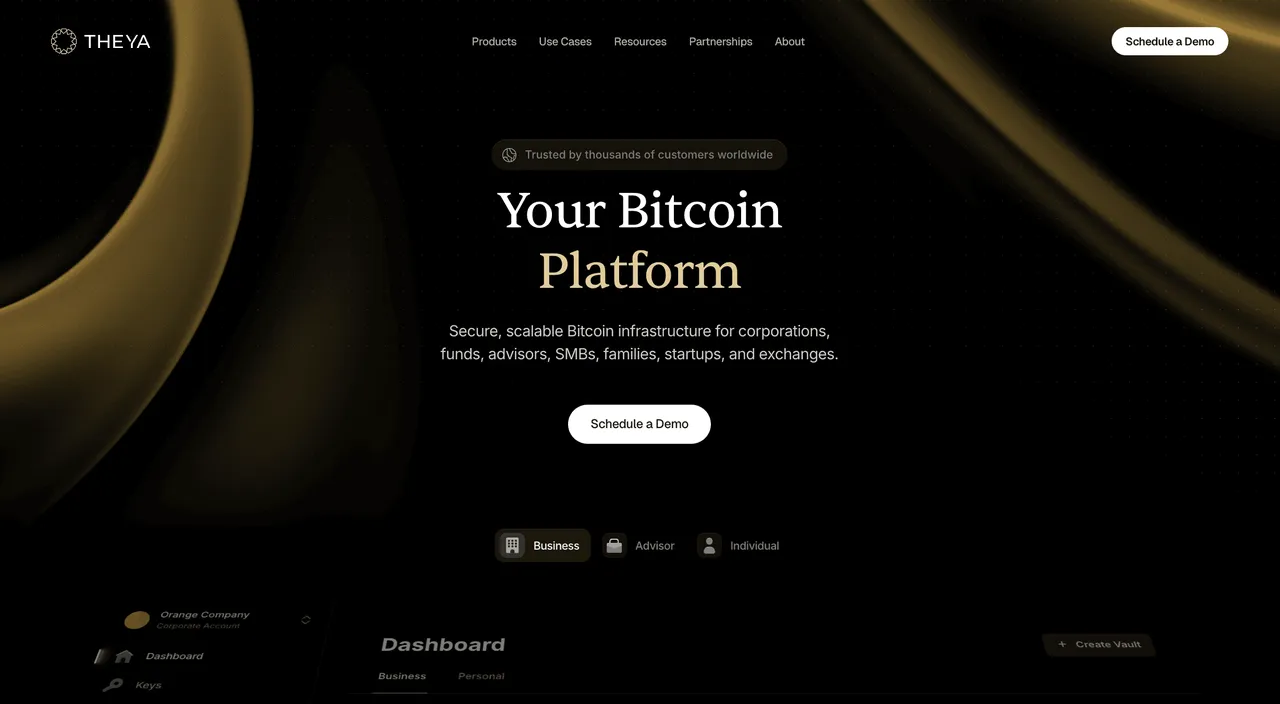 Theya brand asset featured on theya.us