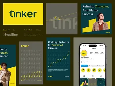 Tinker brand asset featured on dribbble.com
