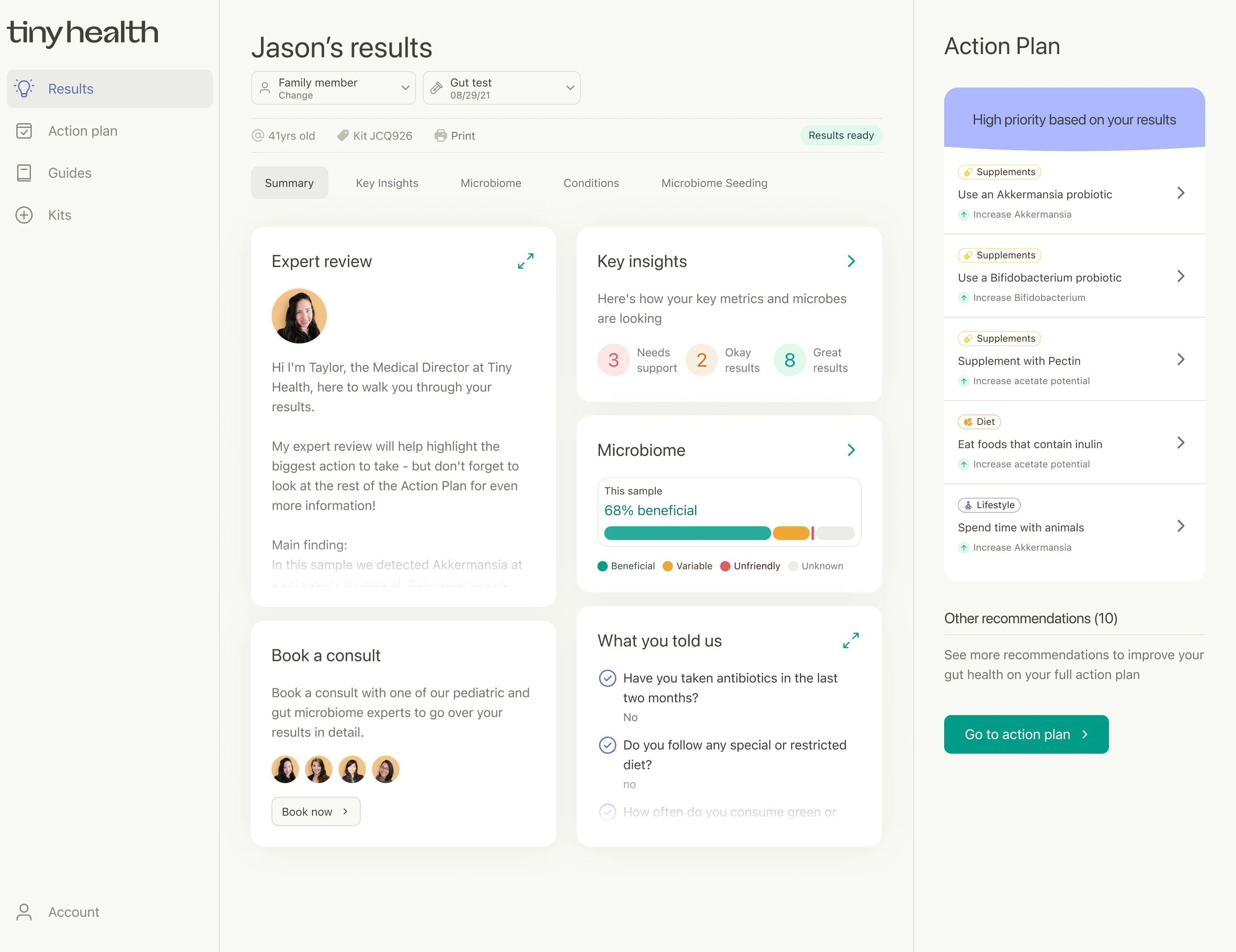 Tiny brand asset featured on tinyhealth.com