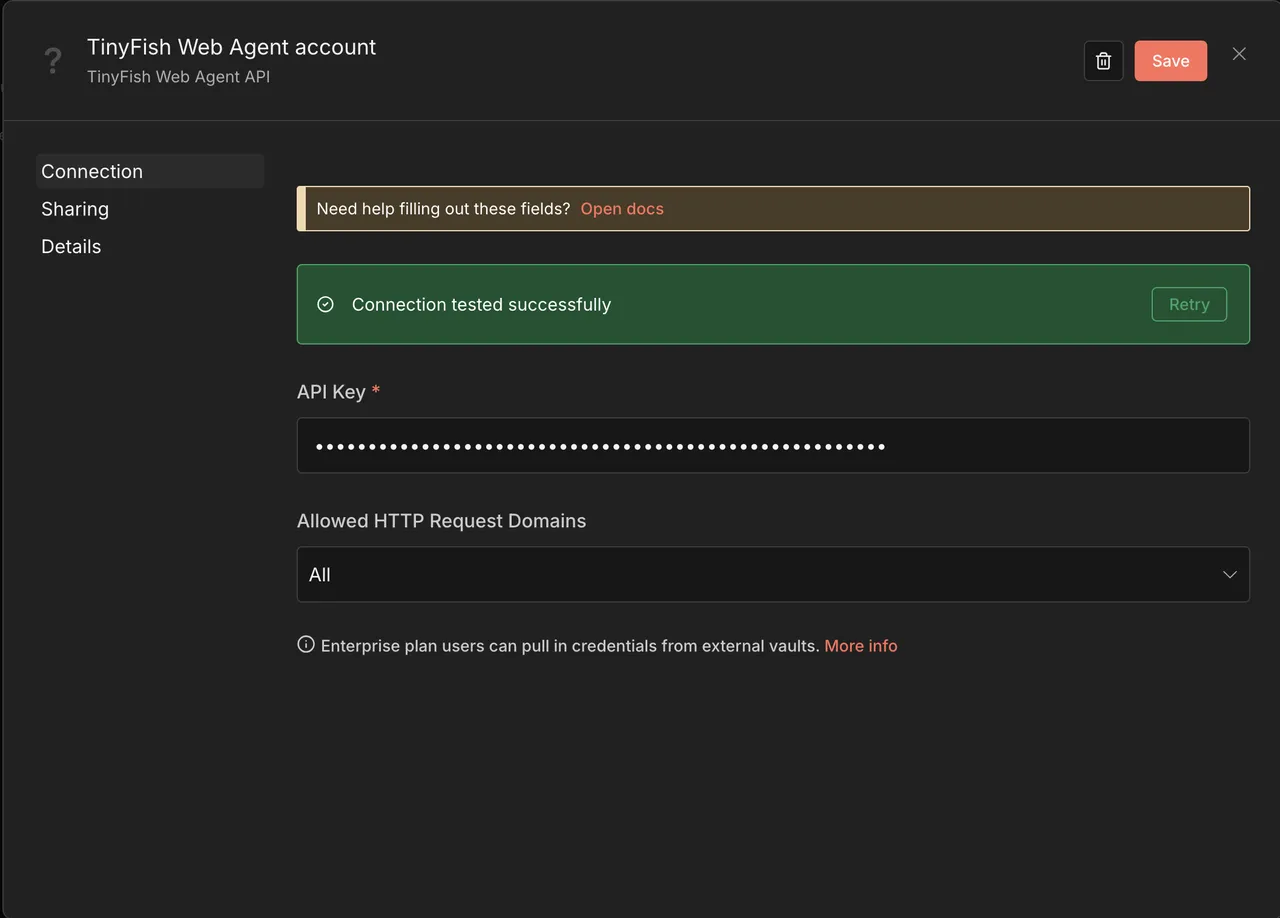 TinyFish brand asset featured on docs.tinyfish.ai
