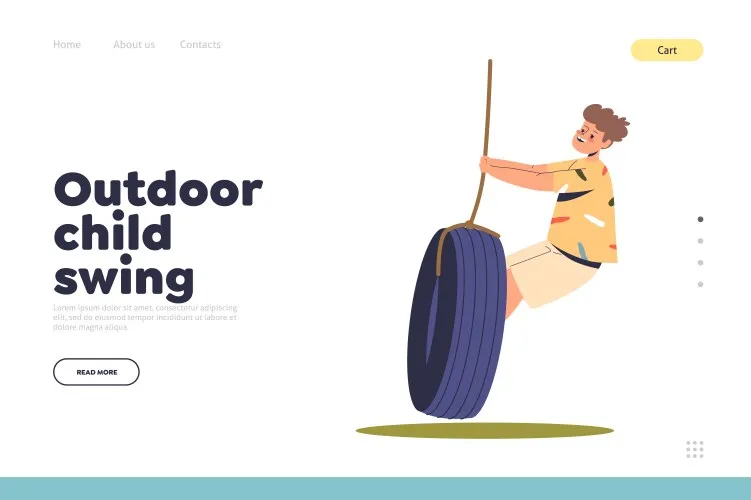 Tire Swing brand asset featured on vectorstock.com