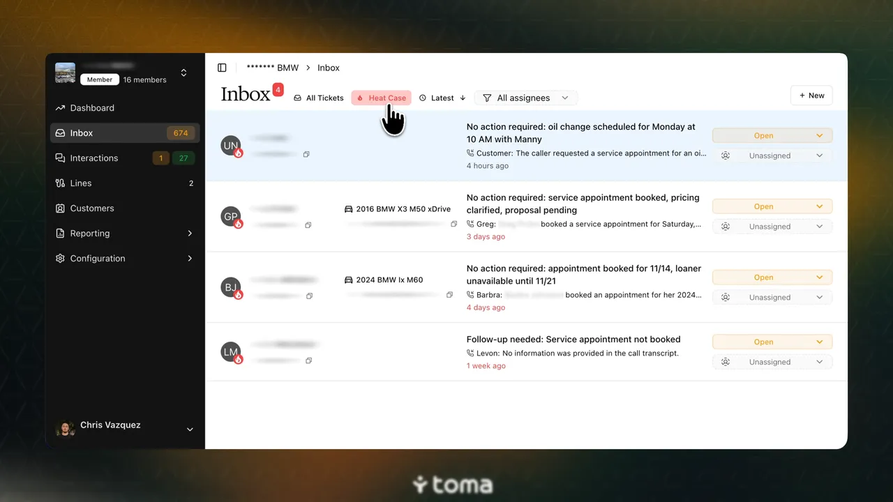 Toma brand asset featured on toma.com