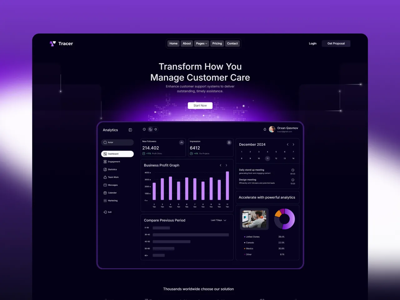 Tracer brand asset featured on framer.com