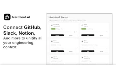 TraceRoot.AI brand asset featured on producthunt.com