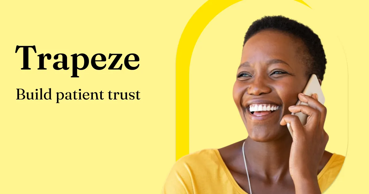 Trapeze brand asset featured on trapezehealth.com