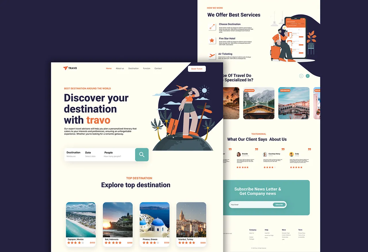 Travo brand asset featured on behance.net