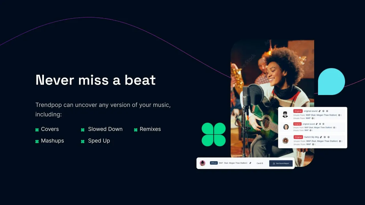 Trendpop brand asset featured on softwareadvice.ie
