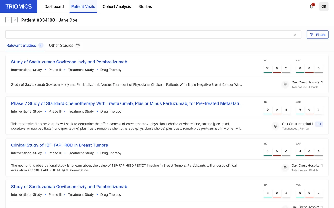 Triomics brand asset featured on triomics.com