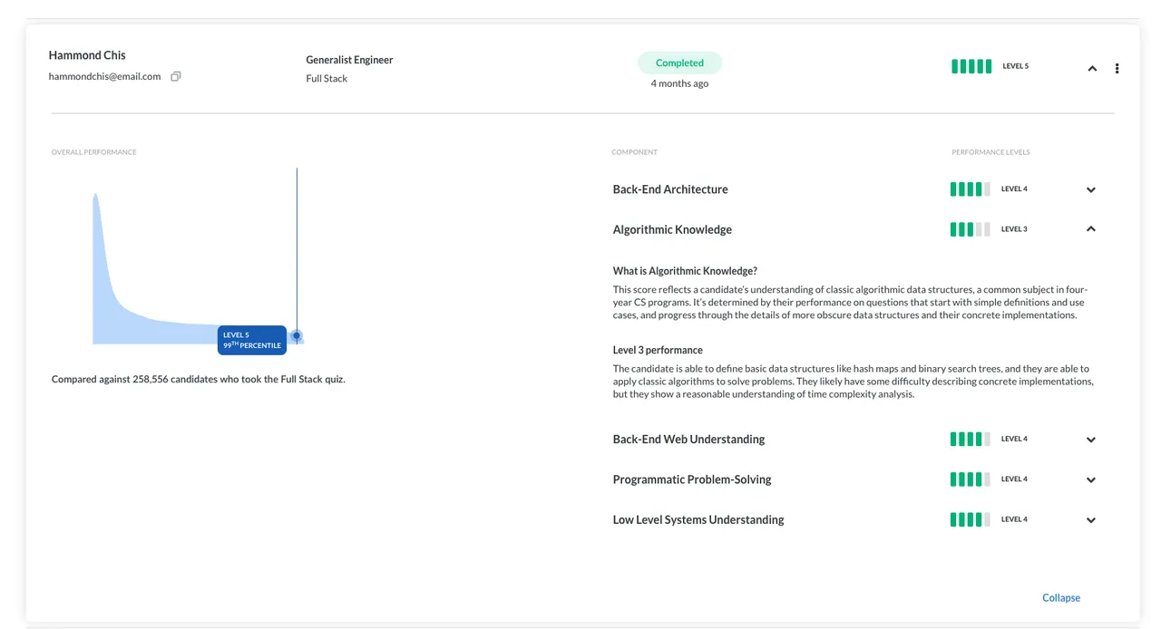 Triplebyte brand asset featured on g2.com