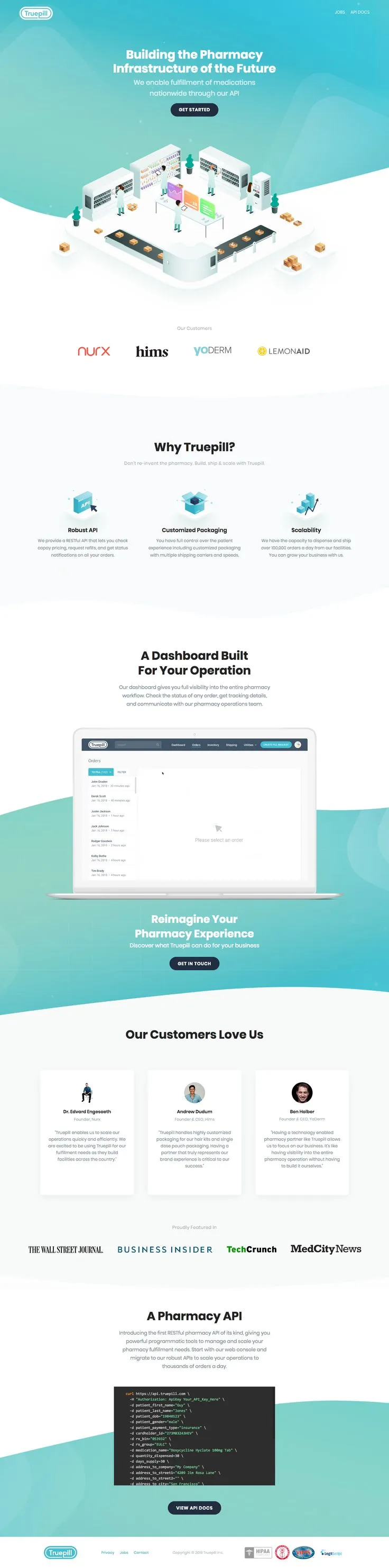 Truepill brand asset featured on pinterest.com