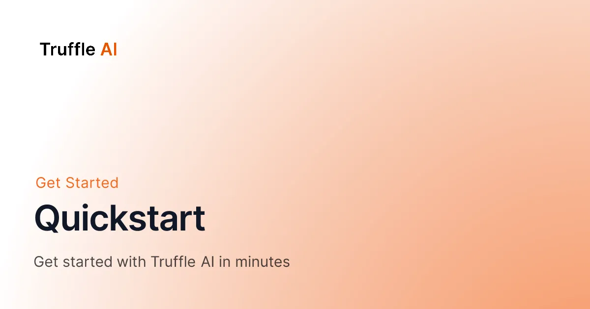 Truffle AI brand asset featured on docs.trytruffle.ai