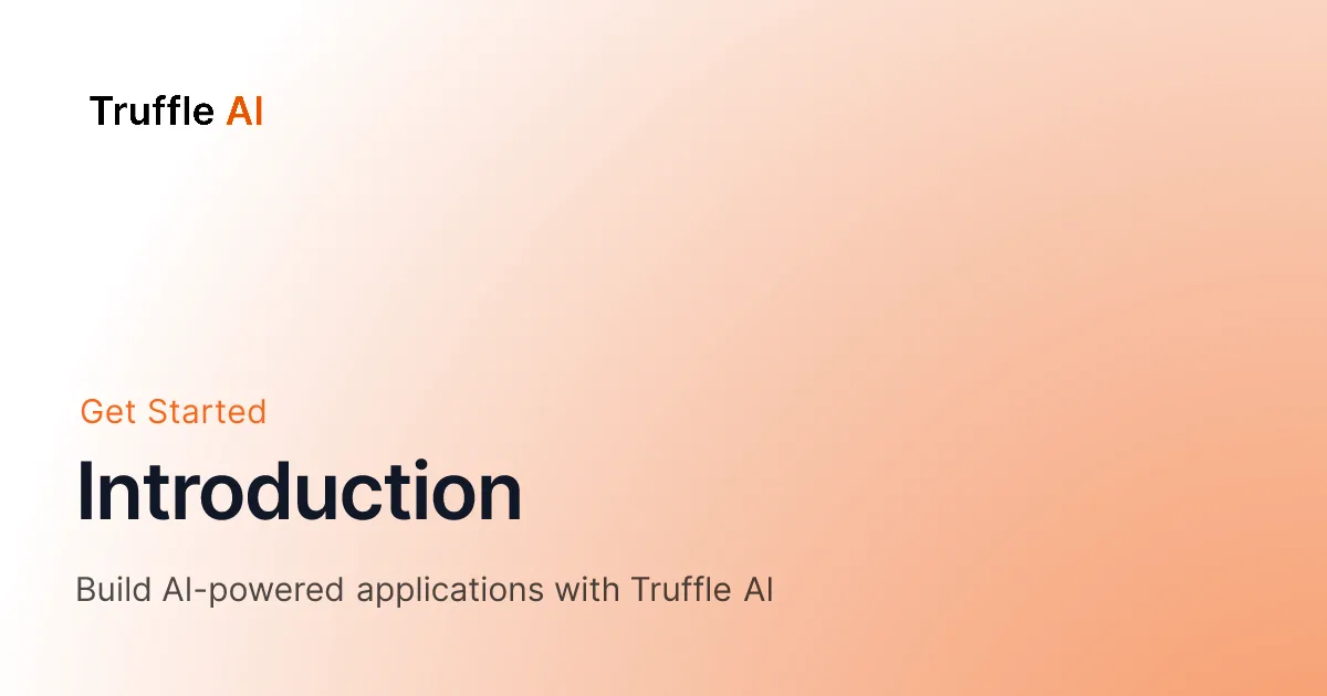 Truffle AI brand asset featured on docs.trytruffle.ai