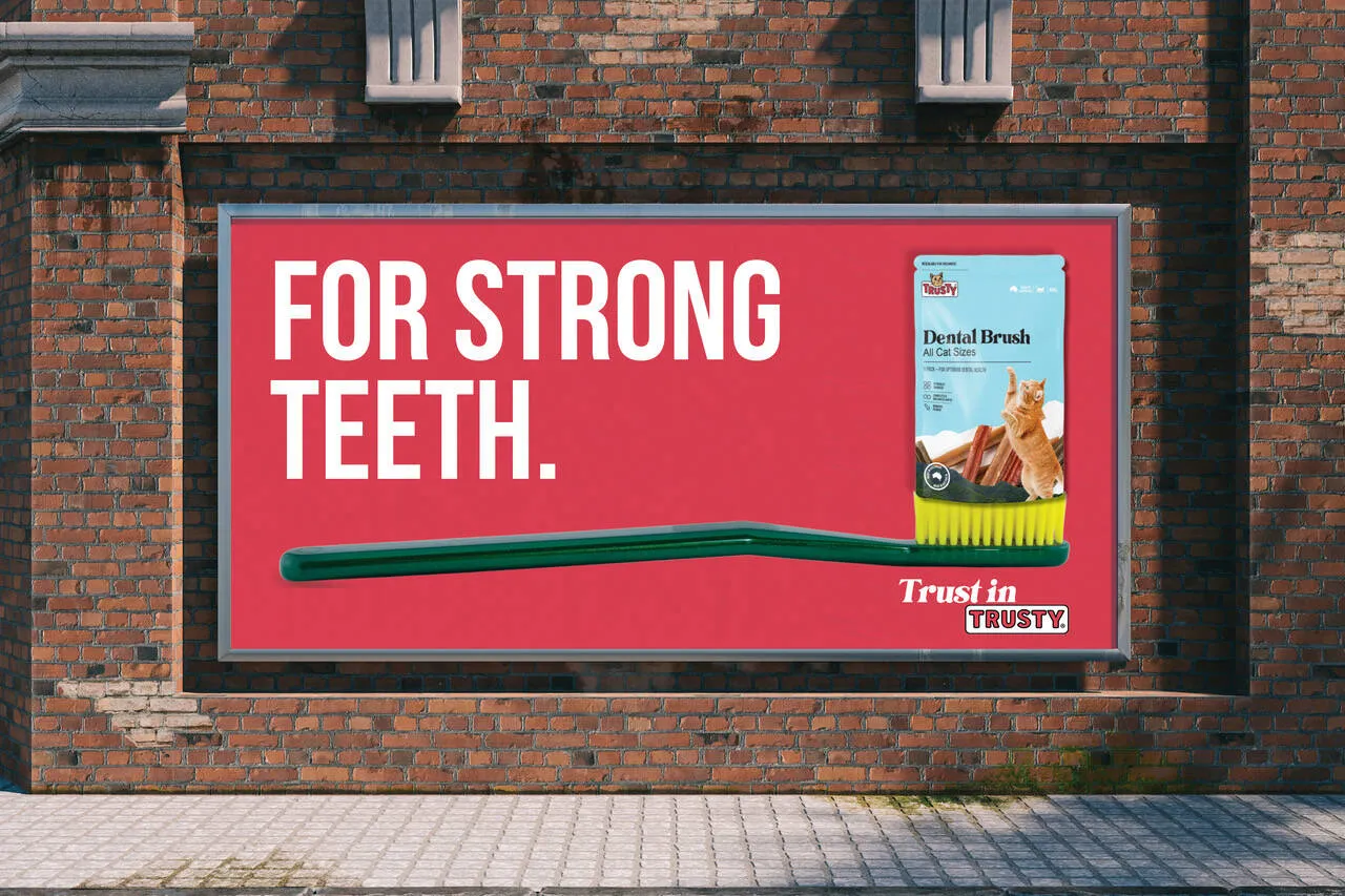 Trusty brand asset featured on adsoftheworld.com