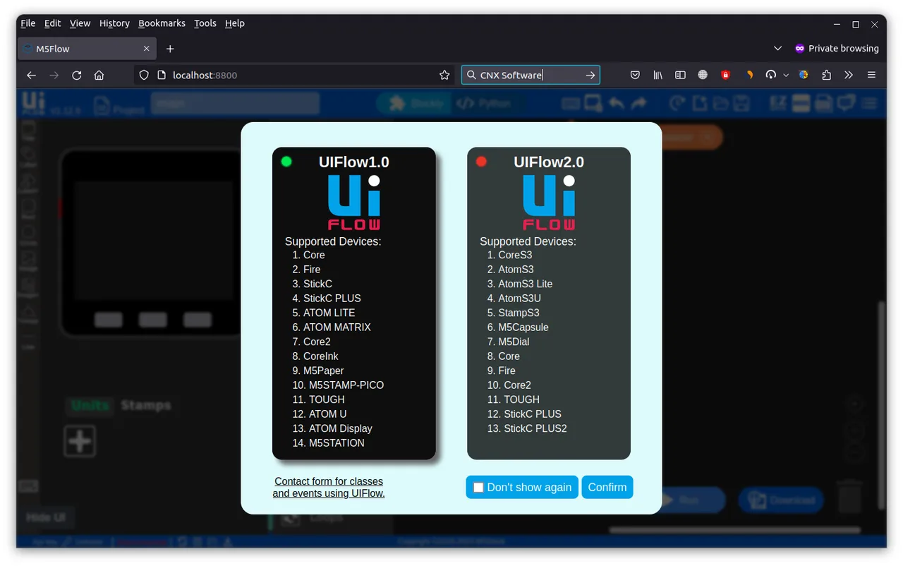 Uiflow brand asset featured on cnx-software.com