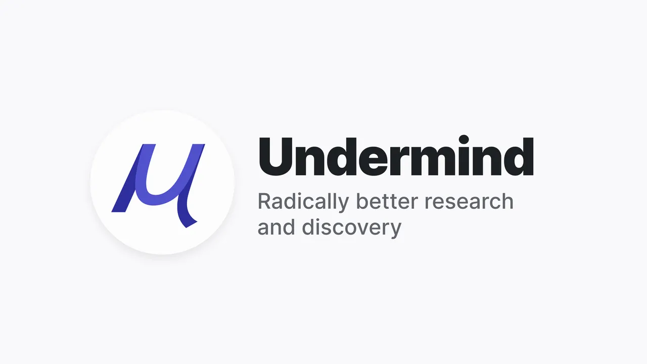Undermind brand asset featured on app.undermind.ai