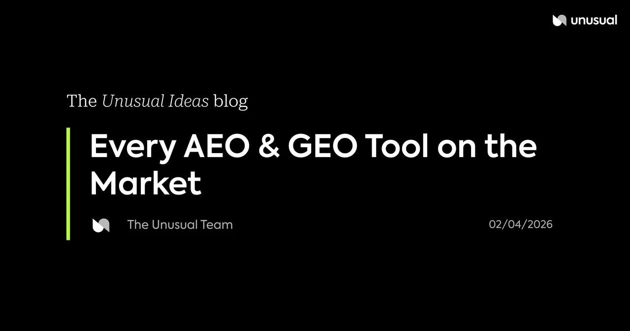 Unusual brand asset featured on unusual.ai
