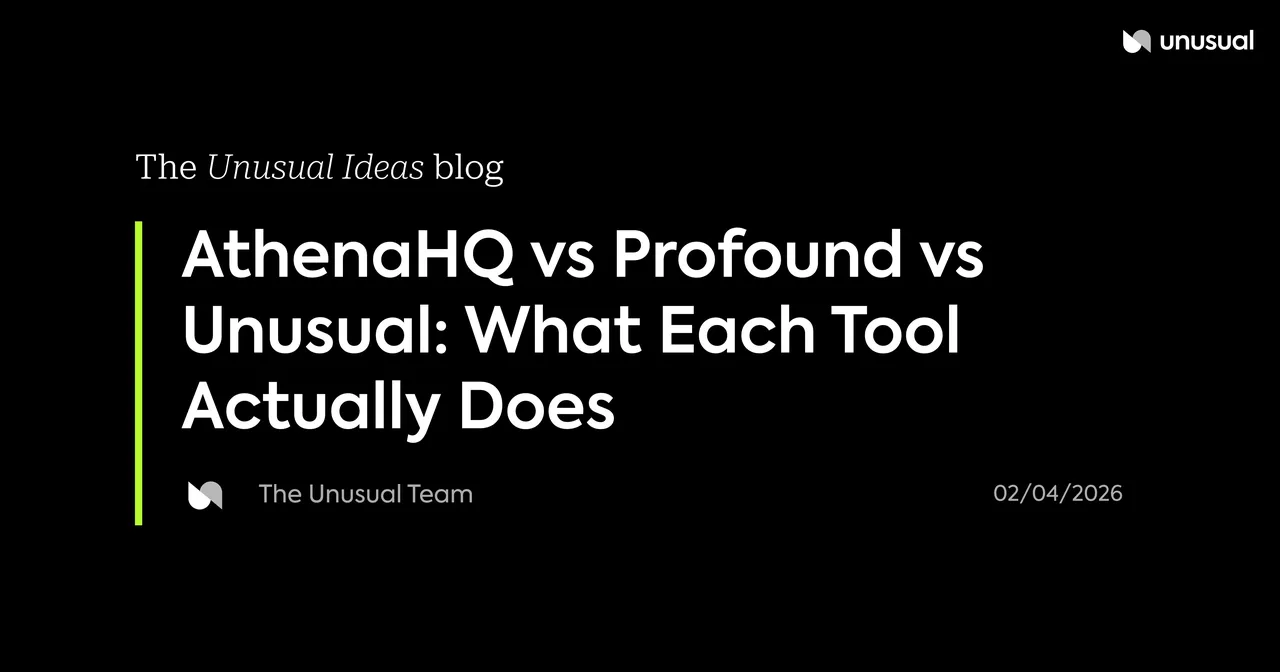Unusual brand asset featured on unusual.ai