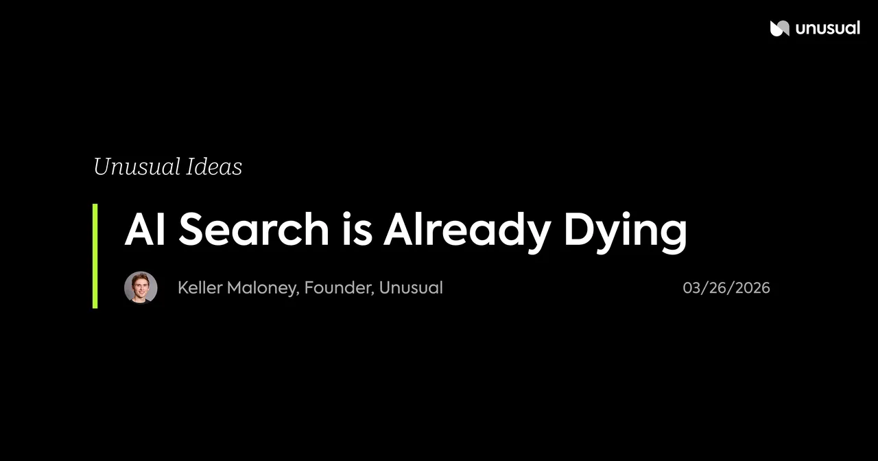 Unusual brand asset featured on unusual.ai