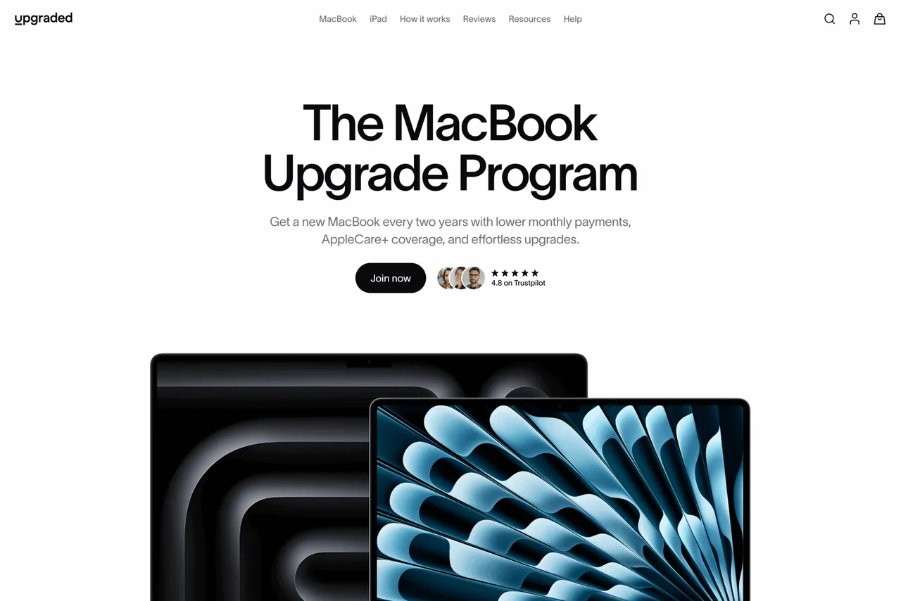 Upgraded brand asset featured on getupgraded.com